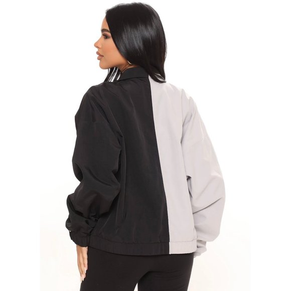 NWT! Fashion Nova ‘Have It Both Ways’ Colorblock Jacket Bomber - Picture 2 of 9